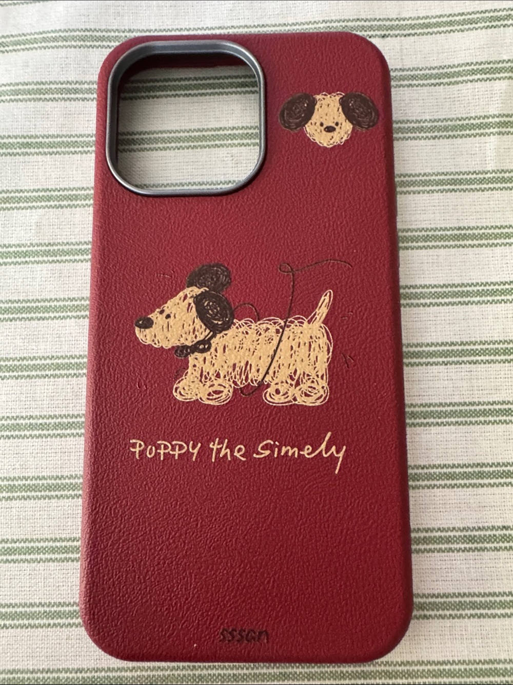 Roma Red Puppy Sketch Phone Case